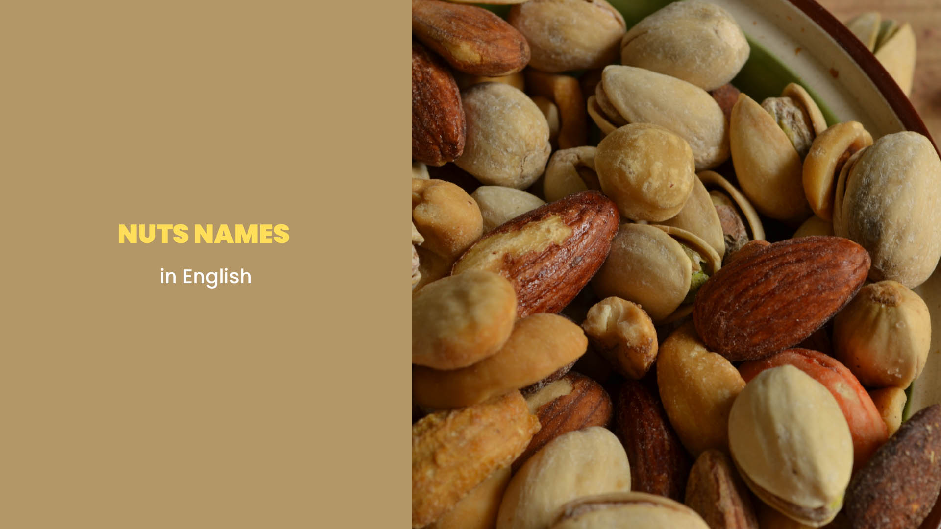 Important Dry Fruit Names in English