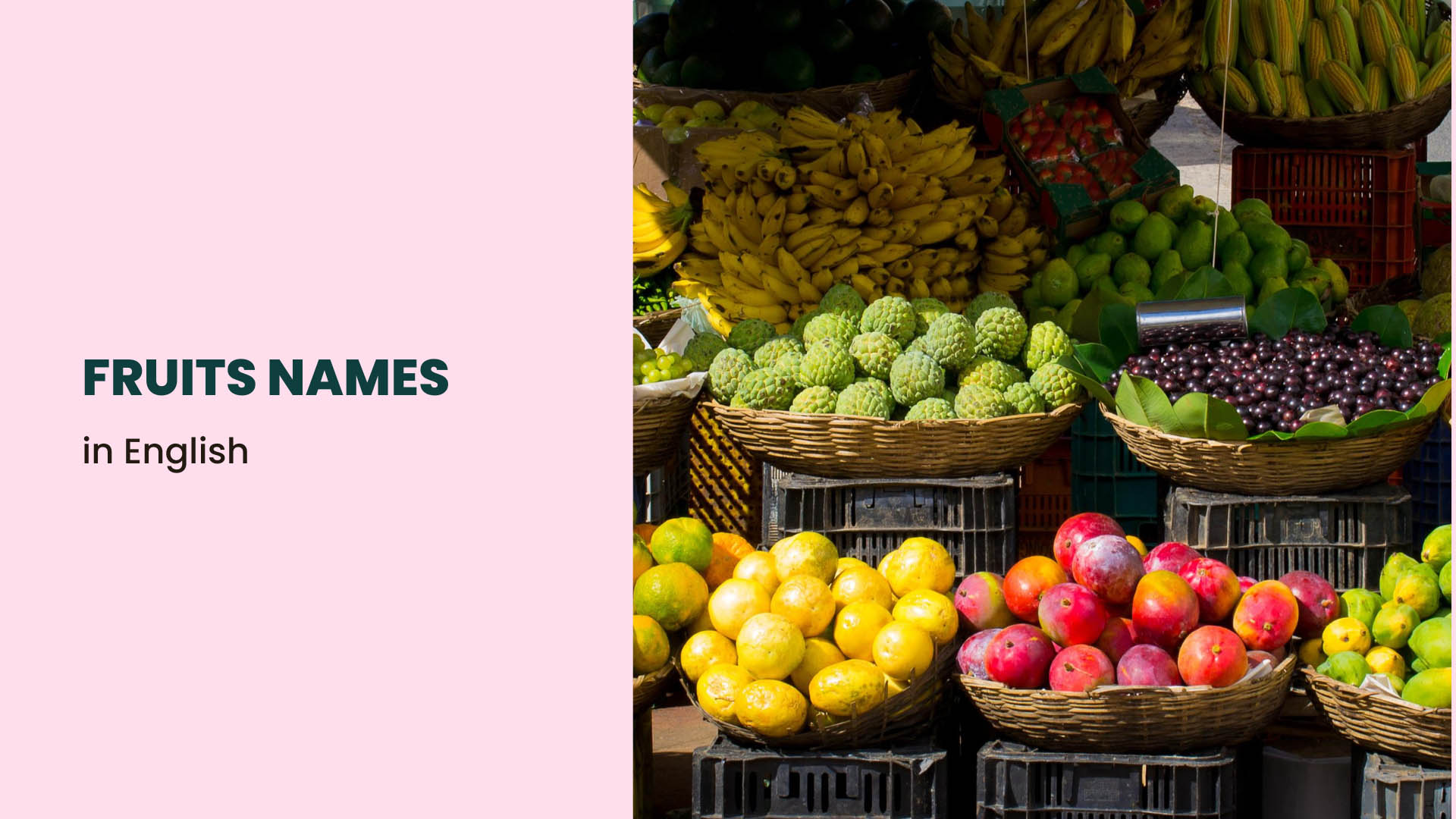 Fruits Names in English with Pictures