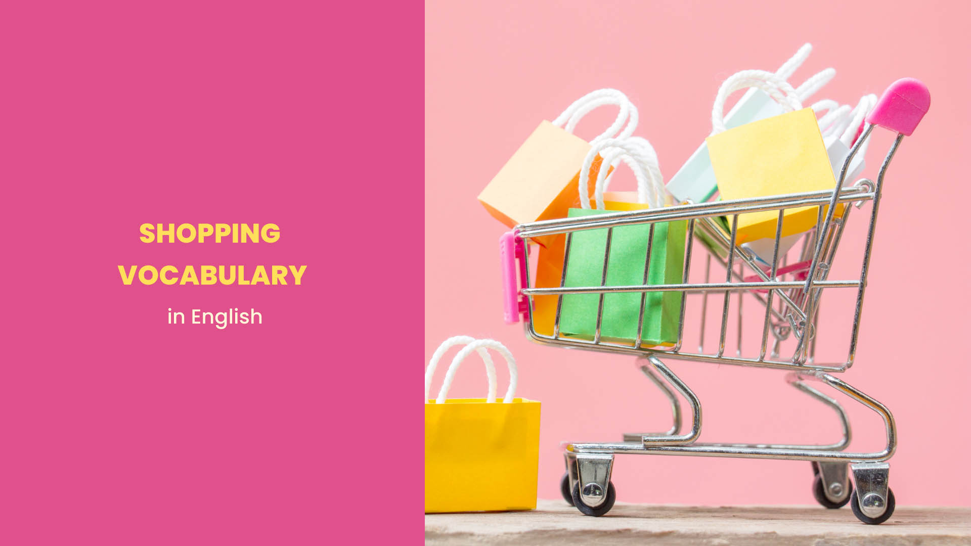 Useful vocabulary words for shopping