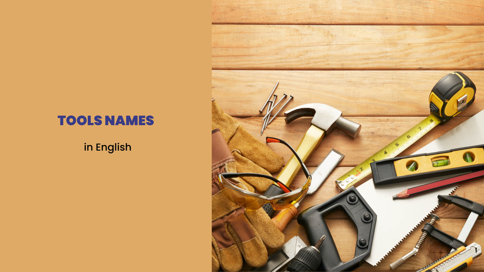 Names of different household tools